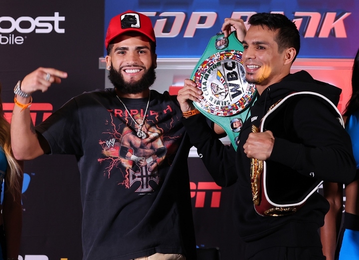 Photos Jose Zepeda, Josue Vargas Face To Face at Final Presser